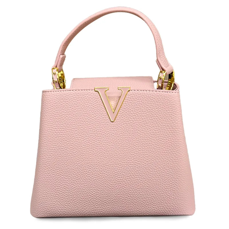 Luxury Leather Crossbody Tote Bag