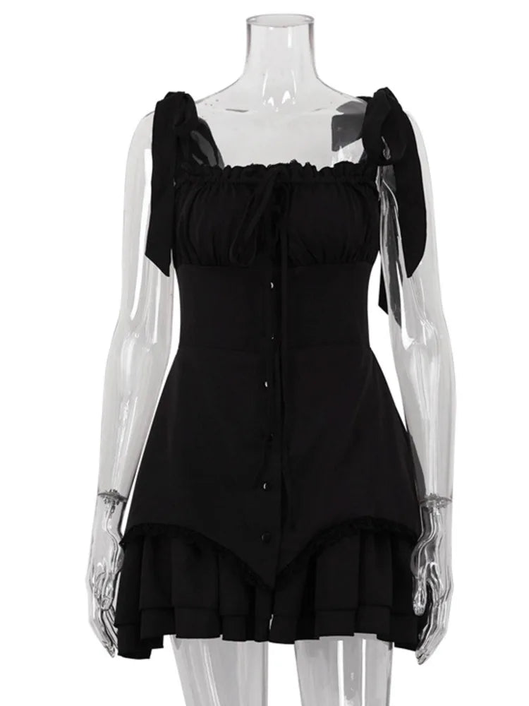 Sleeveless Ruffled Sexy Mini Dress