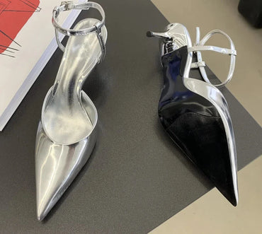 Glossed Icon Point Heels