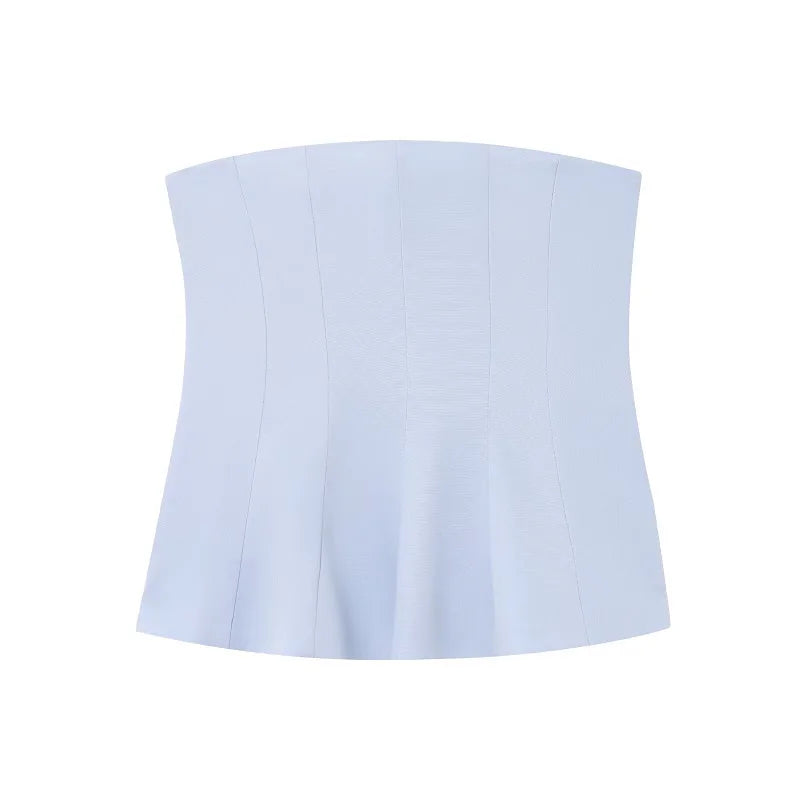 White Pink Bustier Camisole Tube Tops