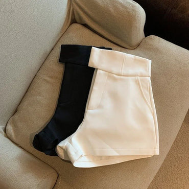 High Waist A Line Basic Loose Shorts