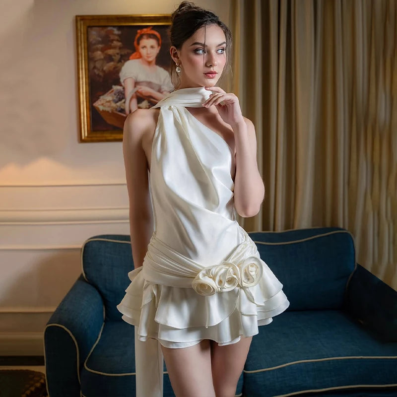 Ivory Enchantment Mini Dress