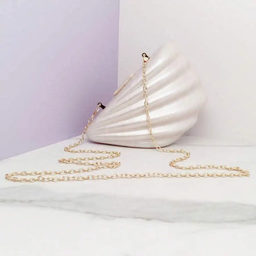 Hot Coral Seashell Bag