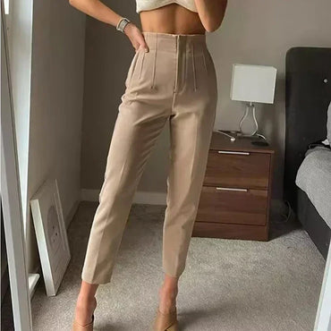 Pencil High Waist Cropped Pants