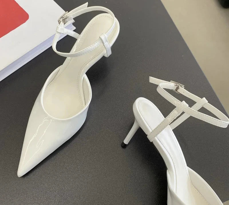 Glossed Icon Point Heels