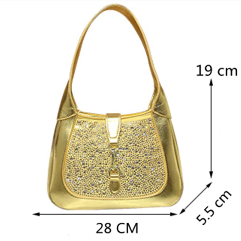 Shiny Crystal Shoulder Bag