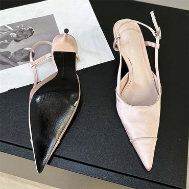 Pretty Poise Pointed Slingbacks