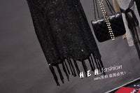 Shiny Gold Silver Knitted Tank Tops