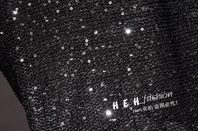 Shiny Gold Silver Knitted Tank Tops