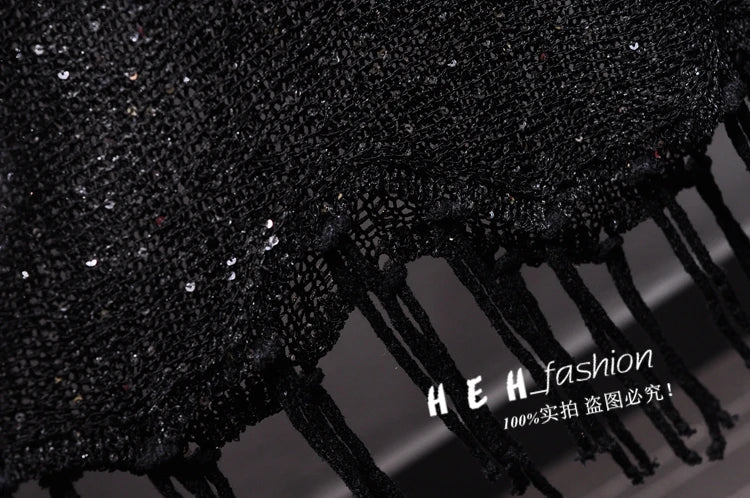 Shiny Gold Silver Knitted Tank Tops