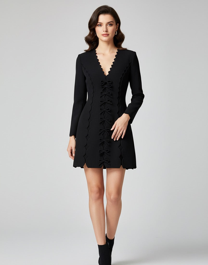 Bow Down A-Line Dress