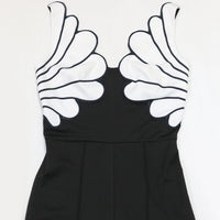 V-Neck Wide Leg  Sleeveless  Patchwork Jumpsuit