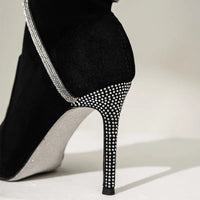 Serpentina Velvet Heel Boots