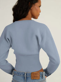 "It Girl" Waist-Detail Cardigan