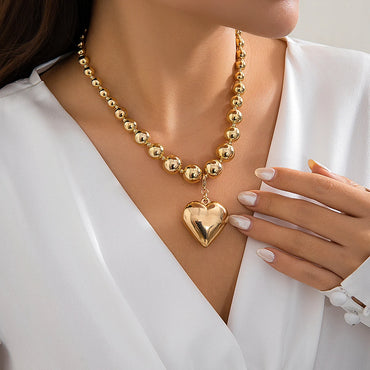 Big Heart Pendant Necklace