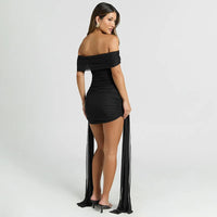 Off-shoulder Strapless Sexy Mini Dress