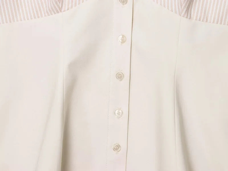 Striped Halter Backless Top Vest