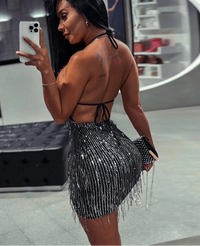 Diamond Drip Mini Dress