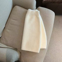 Elastic Waist Slim Imitation Mink Fur Skirt