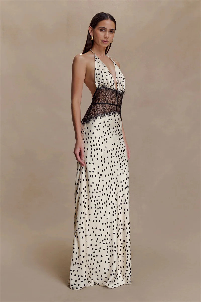Polka Dot Passion Lace Maxi