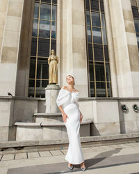 White Élysée Evening Gown