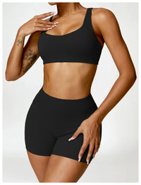 Square Neck Long Sleeve Seamless Activewear Set