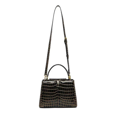 High-quality Crocodile Print Handbag