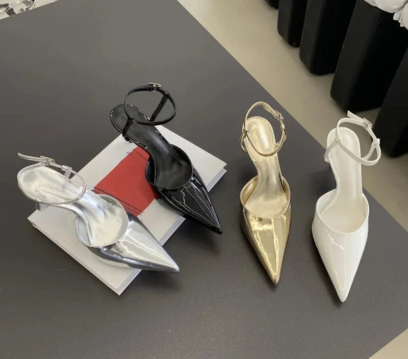 Glossed Icon Point Heels