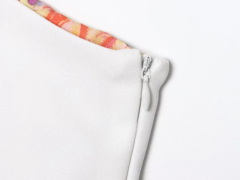 Sleeveless Print Backless Corset Top