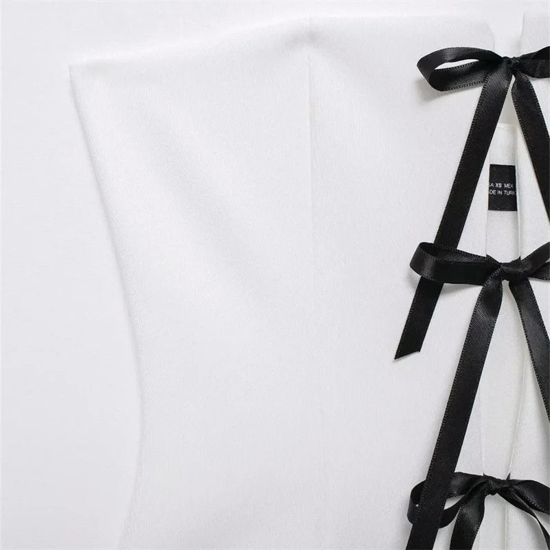 Bow Ties Cut Out Tube Top