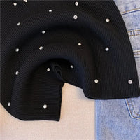 Embroidered Flare Chic Diamonds O-Neck Tank Top