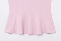 White Pink Bustier Camisole Tube Tops