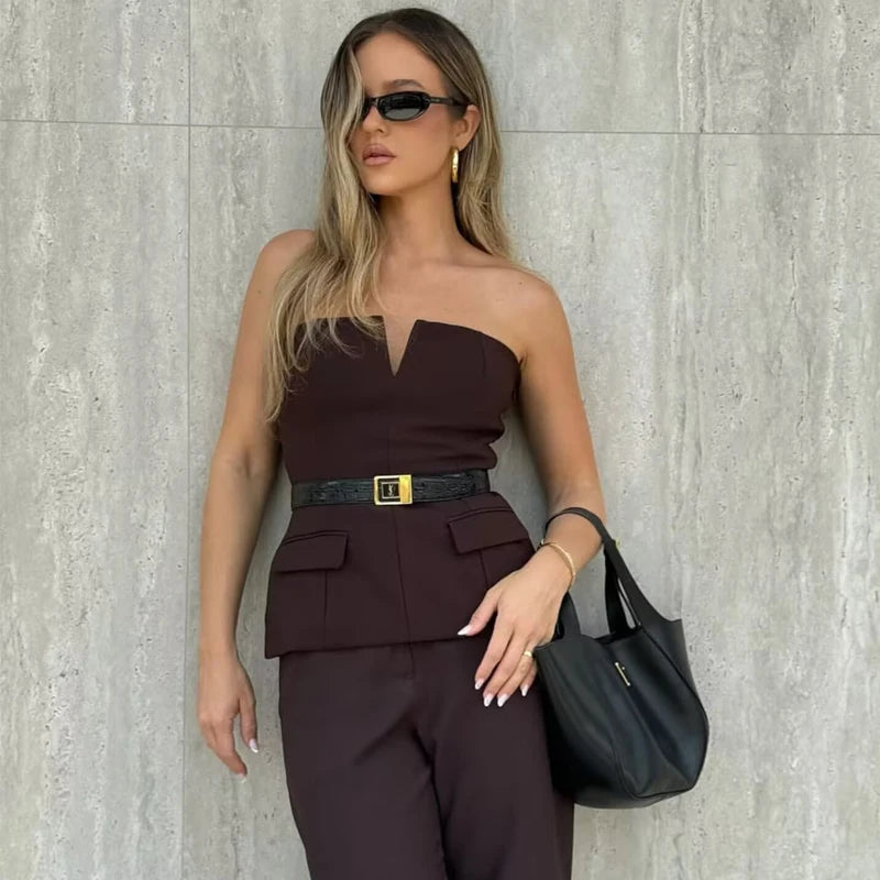 Front Pocket Tube Top