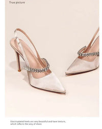 Water Diamond Pointed High-heels