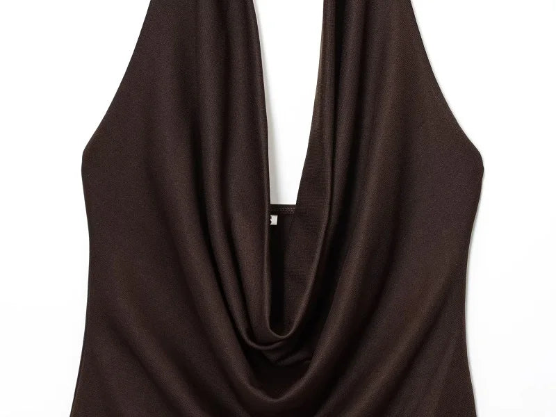 Gold Cuff Collar Sleeveless Bodysuits