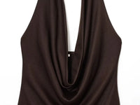 Gold Cuff Collar Sleeveless Bodysuits