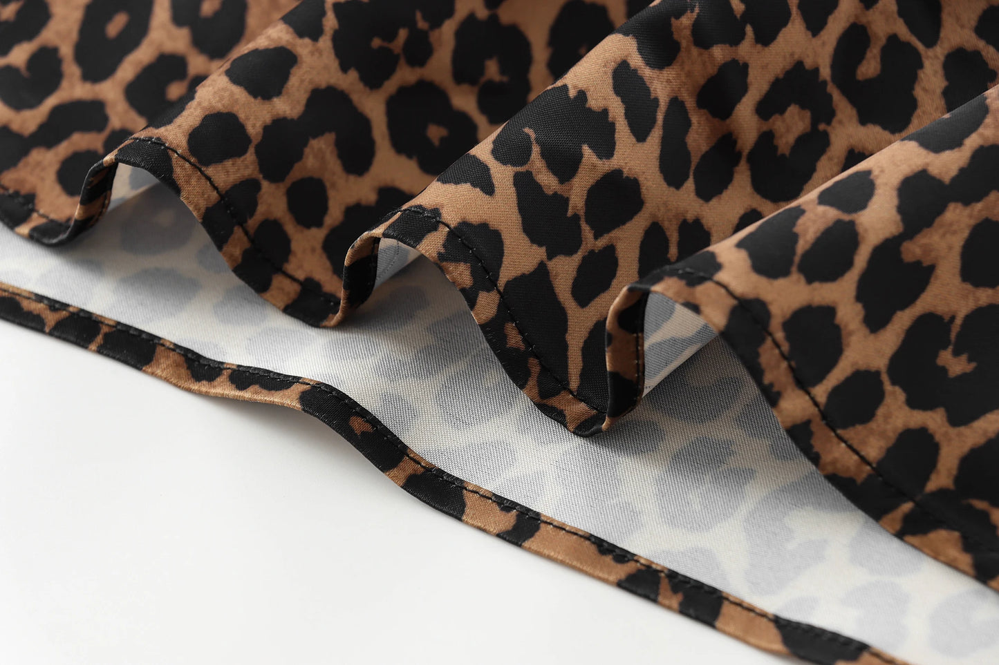 Leopard Print Long Skirt