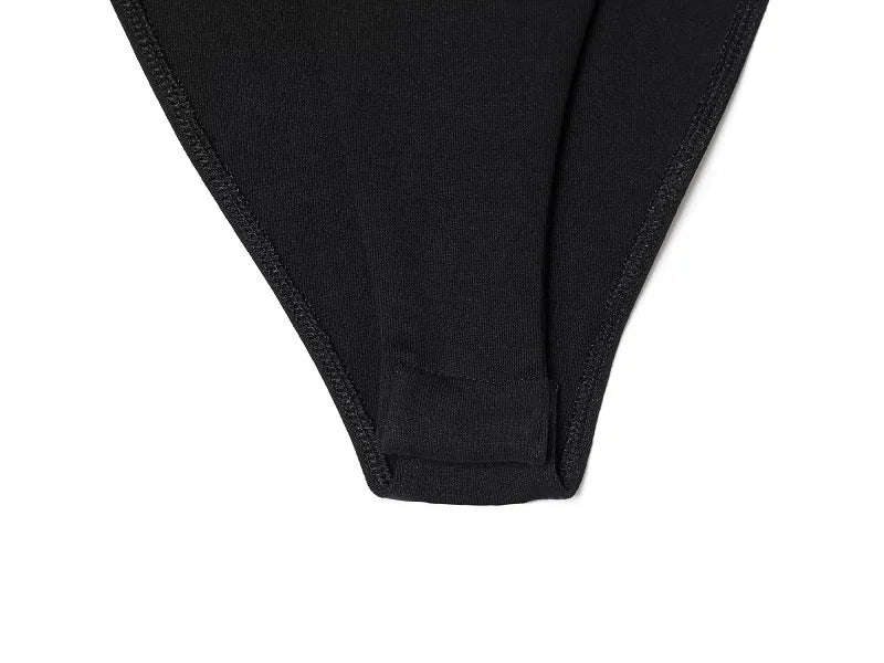 Black Sexy Backless Sleeveless Bodysuit