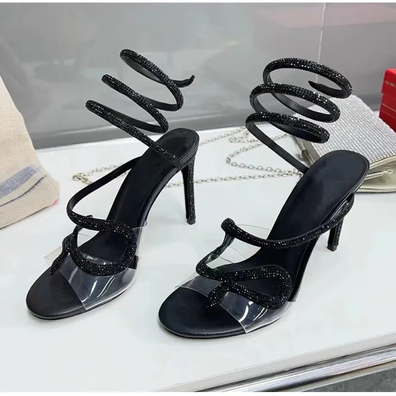 Black Magic Coil Heels
