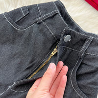 Strapless Letter Embroidery Retro Sexy 2pcs Set