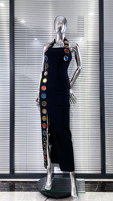 Cosmic Aura Bandage Maxi Dress