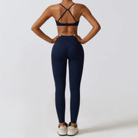 Crop Top Long Sleeve Leggings Set