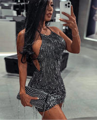 Diamond Drip Mini Dress