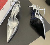 Glossed Icon Point Heels