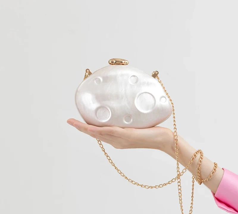 Cosmic Chic Shell Clutch