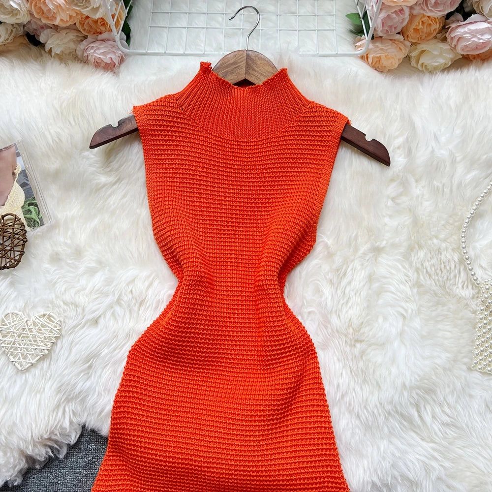 Tropical Flame Fringe Dress