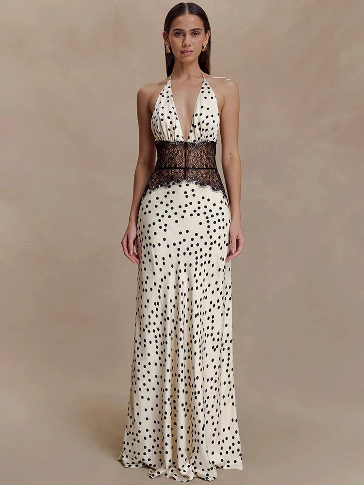 Polka Dot Passion Lace Maxi