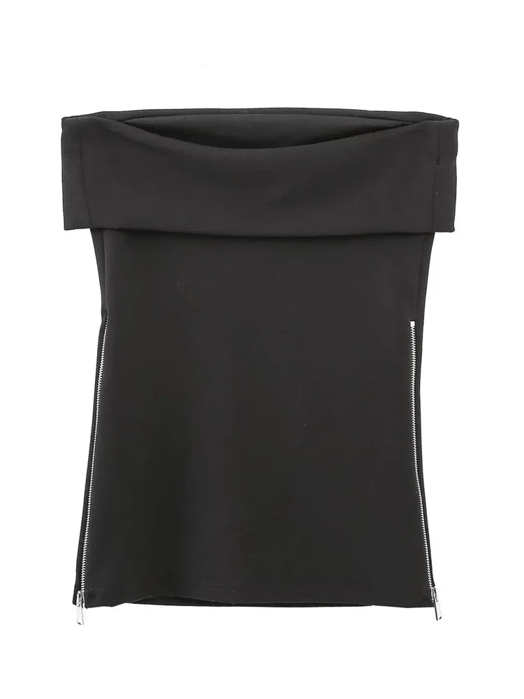 Sleeveless Bustier Tube Corset Top