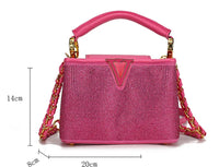 Top handle Crystal Handbag
