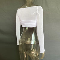 See Through Mesh Crop Top